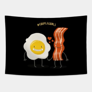 Egg and Bacon - Hashtag Couple Goals Tapestry