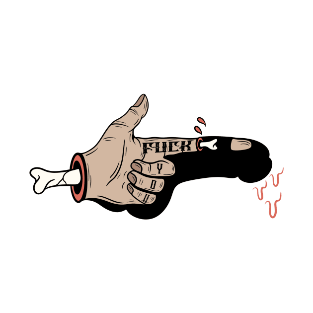 Fuck middle finger by gggraphicdesignnn