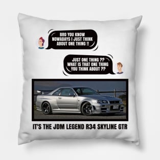 R34 Skyline GTR Pillow