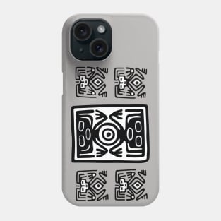 Mayan symbols writing mayan culture images and decoration mayan man Phone Case