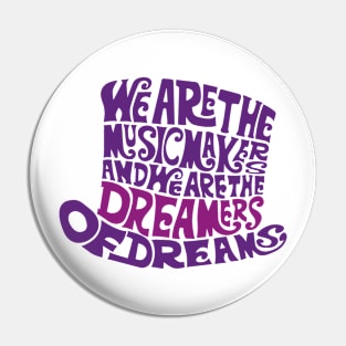 Willy Wonka Hat Dreams - Purple Pin