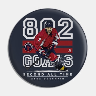 Alex Ovechkin Washington 802 Goals Pin