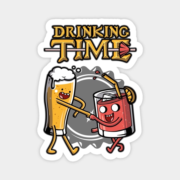 Drinking Time v2 Magnet by Olipop