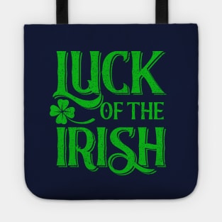 Saint Patrick Luck of the Irish Green Vintage Tote