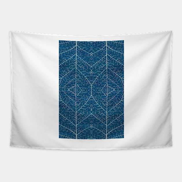 Indigo winter Tapestry by grendgallery