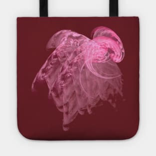 Pink Wave Fractal Tote