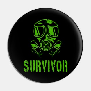 Survival Mask Survivor Pin