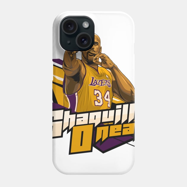 Shaquille Oneil Phone Case by bikonatics