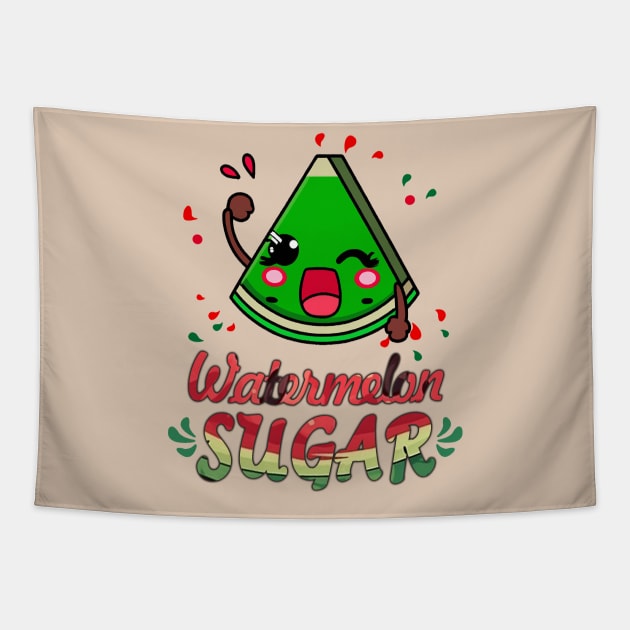 Watermelon Sugar Tapestry by RainasArt