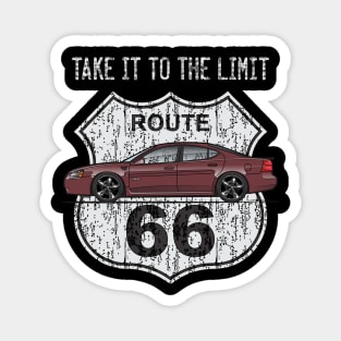 Route 66 Maroon Magnet