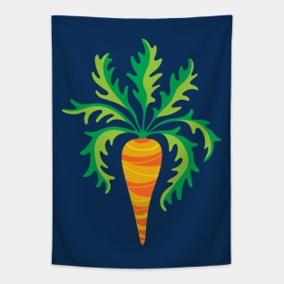 CRAZY CARROT Fun Healthy Vegetable Veggie Orange Green - UnBlink Studio by Jackie Tahara Tapestry