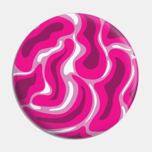 Beautiful Hot Pink Pattern Design Pin