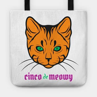 Cinco de Meow Cat! Cinco de Mayo Fun with Los Gatos! Tote