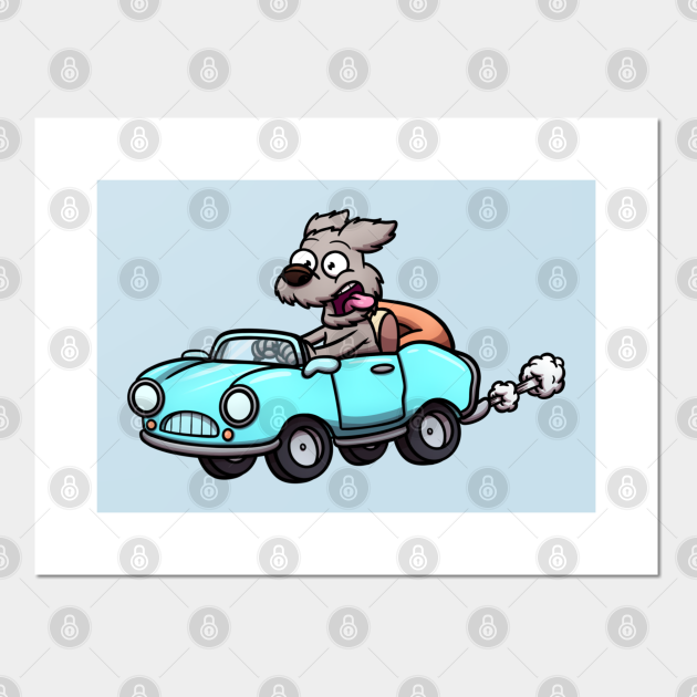 Dog Driving A Car - Dog Driving A Car - Posters and Art Prints | TeePublic Dog Driving A Car - Dog Driving A Car - Posters and Art Prints | TeePublic
