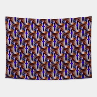 Dark blue fantasy dragon eye Tapestry