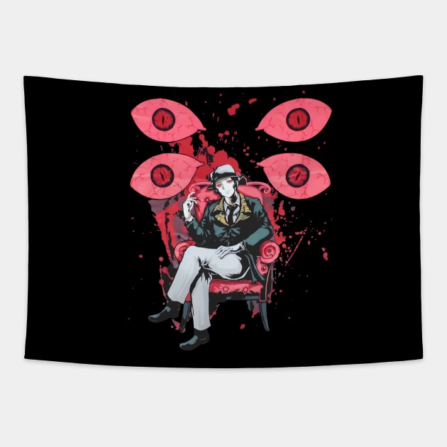 Demon Muzan Kibutsuji Kimetsu no Yaiba Tapestry by borutohead