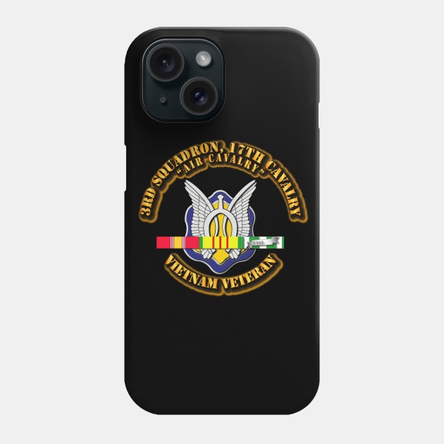 3rd Squadron, 17th Cavalry with SVC Ribbon Phone Case by twix123844