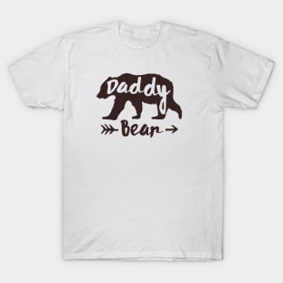 ShirtsBySarah Men's Daddy Bear Shirt Dad T Shirt Bear Cubs Family Tshirt Clan Father's Day Gift Watercolor Illustration Graphic Tee Man Unisex Vintage Royal / X