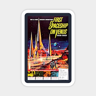 Classic Science Fiction Movie Poster - First Spaceship on Venus Magnet