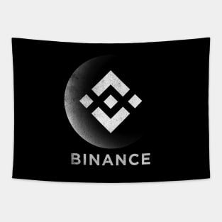 Vintage Binance BNB Coin To The Moon Crypto Token Cryptocurrency Blockchain Wallet Birthday Gift For Men Women Kids Tapestry