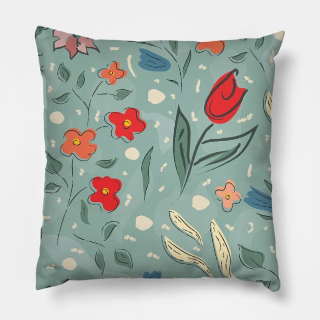 Rose Pillow by Kristina Stellar Scandinavian Land