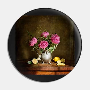 Peonies II Pin