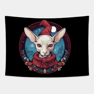 Sphynx Cat Xmas, Love Cats Tapestry