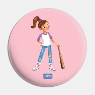 Yes Pepper - Baseball Girl Abby Pin