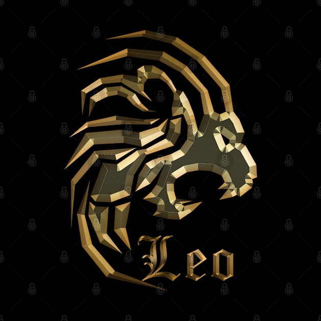 leo zodiac gold edition by INDONESIA68