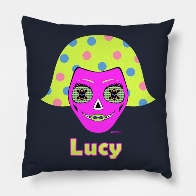 Lucy--  Hot Pink Pillow by patrou