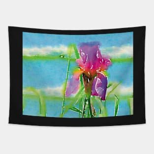 Purple Iris Tapestry