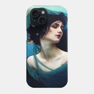 The Nereid - Vintage, Mucha, Gilded Age Phone Case