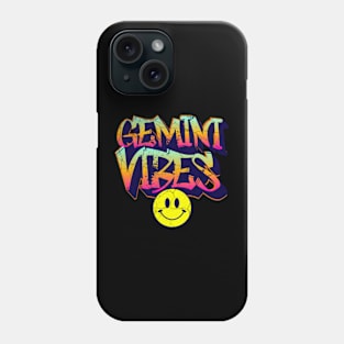 Gemini Vibes Graffiti Zodiac Birthday Phone Case