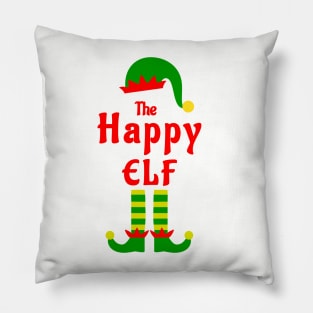 The Happy Elf Family Matching Christmas 2020 Gift  Pillow