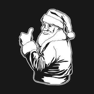 Merry Christmas Funny Santa Thumbs Up - Christmas Gift For Men, Women & Kids T-Shirt