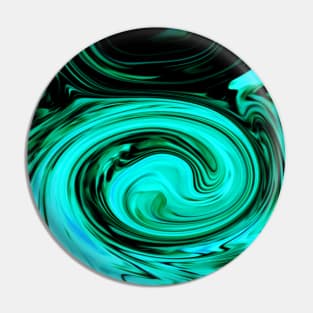 Turquoise Swirls Pin