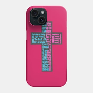 Names of Jesus Cross Phone Case