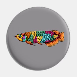 arowana fish colorful Pin