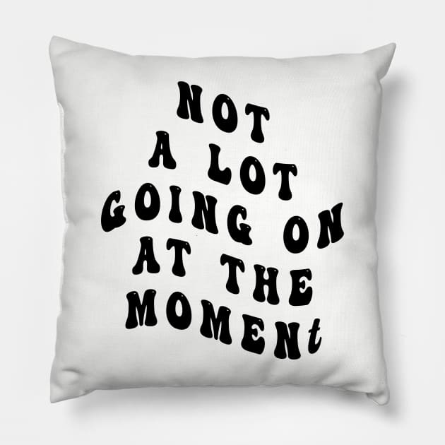 Not A Lot Going On At The Moment Pillow by SAndiGacret