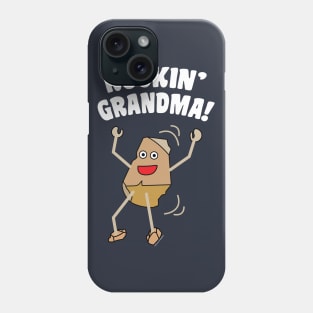 Rockin' Grandma White Text Phone Case