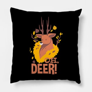 ohh deer Pillow