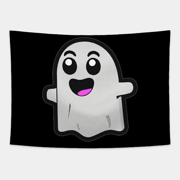 happy ghost Tapestry by Majkel&Majkel