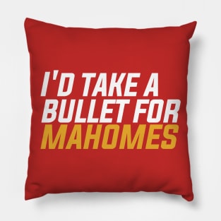 Bullet For Mahomes Pillow