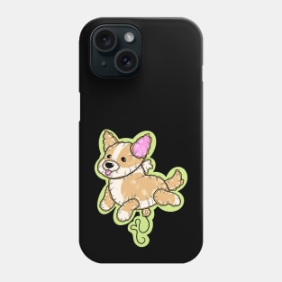 Balloon cute corgi Phone Case