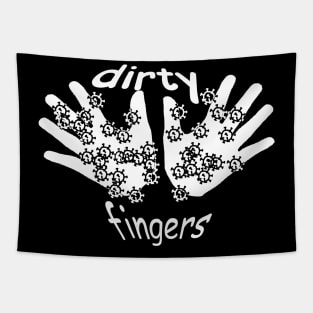 dirty fingers Tapestry