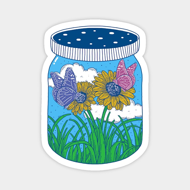 Little Jar Of Happiness Magnet by prawidana