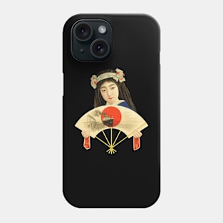 Japanese Lady with fan - Vintage Japanese Art 1930 Phone Case