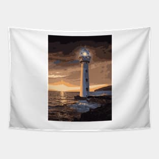 Enigmatic Lighthouse - Landscape Tapestry