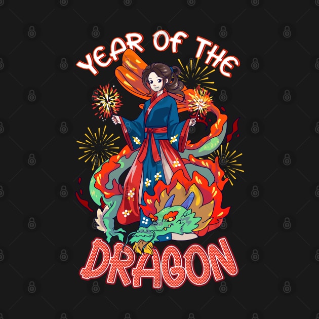 Chinese New Year 2024 Year of The Dragon Fireworks by creative