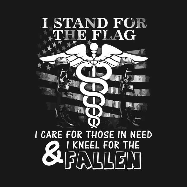 Nurse stand for flag kneel for fallen by danieldamssm